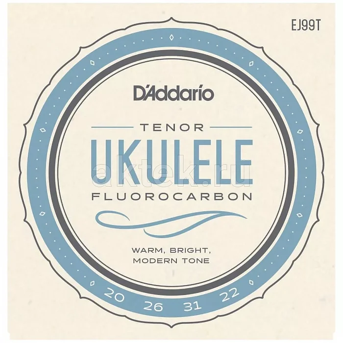 D'Addario EJ99T комплект струн для тенор-укулеле, калибр 20–26