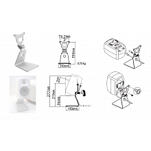 Genelec 8010-320W настольная L-образная стойка для мониторов G One 2