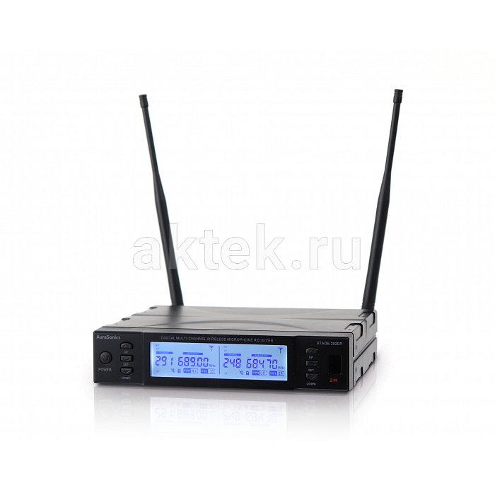 AuraSonics STAGE 202DR приёмник радиосистемы, двухканальный, цифровой