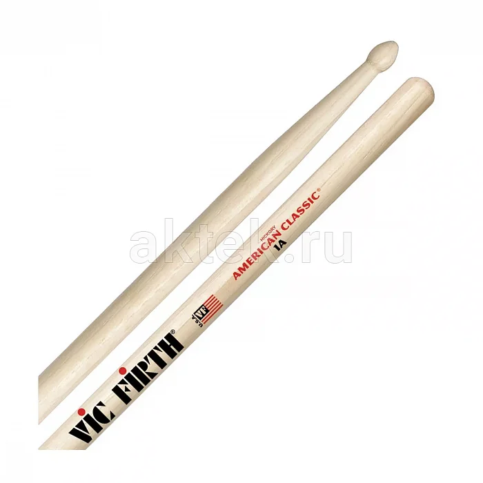 Vic Firth 1A барабанные палочки, орех 3