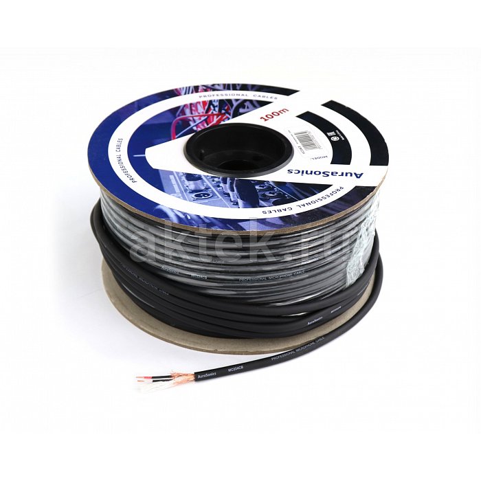 AuraSonics MC224CB микрофонный кабель Ø6,8 мм, 24 AWG, 0,23 мм², чёрный