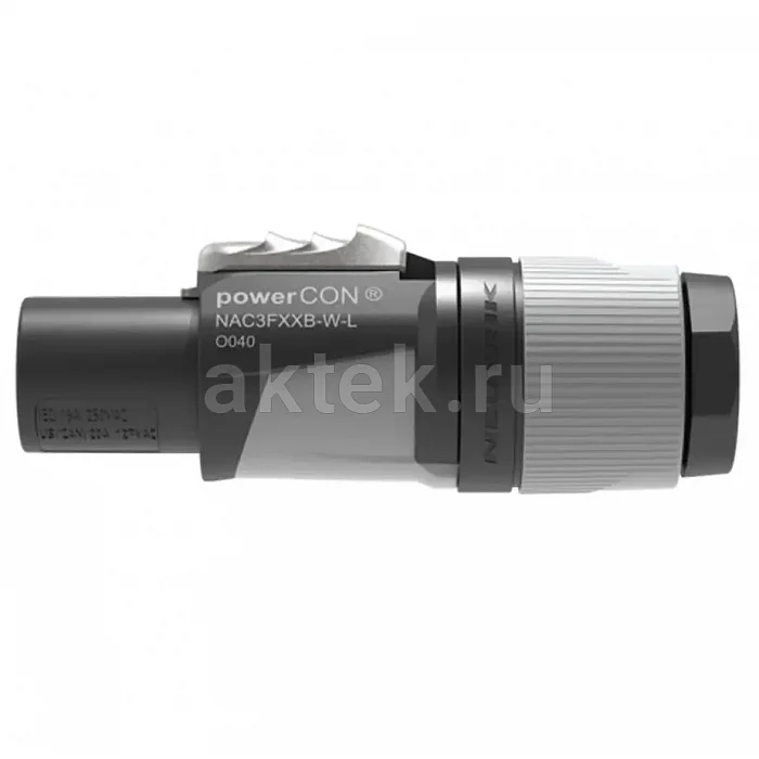 Neutrik NAC3FXXB-W-L кабельный разъем PowerCon, штекер 2