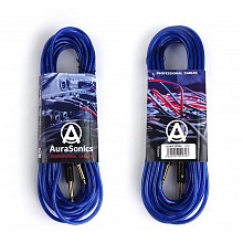 AuraSonics J63J63-10TBU гитарный кабель Jack TS 6,3 мм - Jack TS 6,3 мм