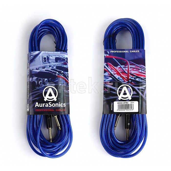AuraSonics J63J63-10TBU гитарный кабель Jack TS 6,3 мм - Jack TS 6,3 мм