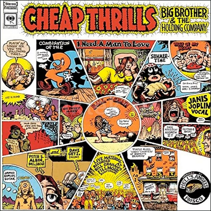 Виниловая пластинка BIG BROTHER AND THE HOLDING COMPANY - CHEAP THRILLS 180 GRAM BLACK VINYL 12"