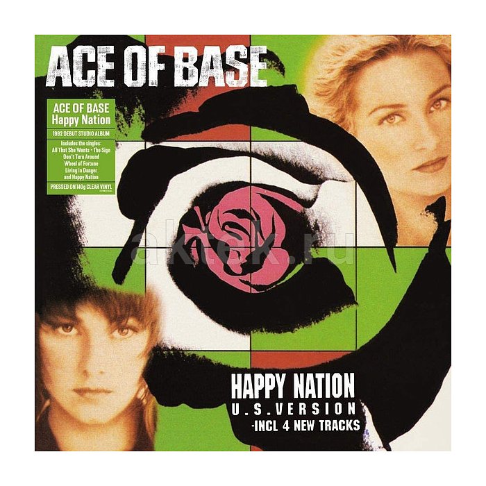 Виниловая пластинка ACE OF BASE - HAPPY NATION 180 GRAM CLEAR VINYL 12"
