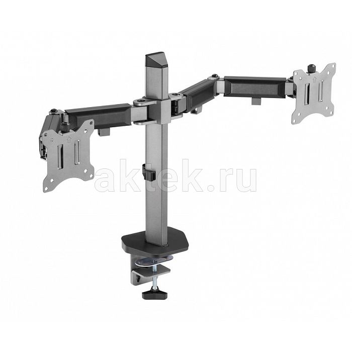 Exell EXi-MA42 Silver кронштейн двух мониторов 17–32″ VESA 100×100 9кг 3