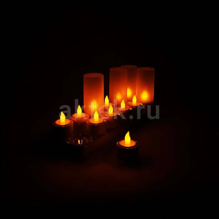 Набор чайных светодиодных свечей на аккумуляторе LED Candle 12 шт. 2