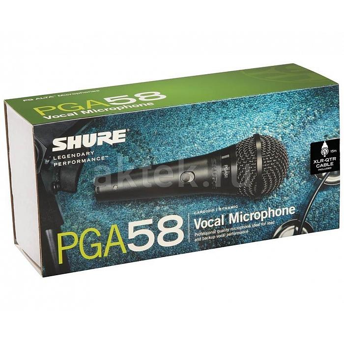 Динамический вокальный микрофон SHURE PGA58-XLR-E 3