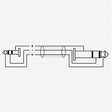 ROXTONE RACC280/3 аудиокабель Jack 3,5–Jack 6,3, 3 м, 2×0,14 мм² 3