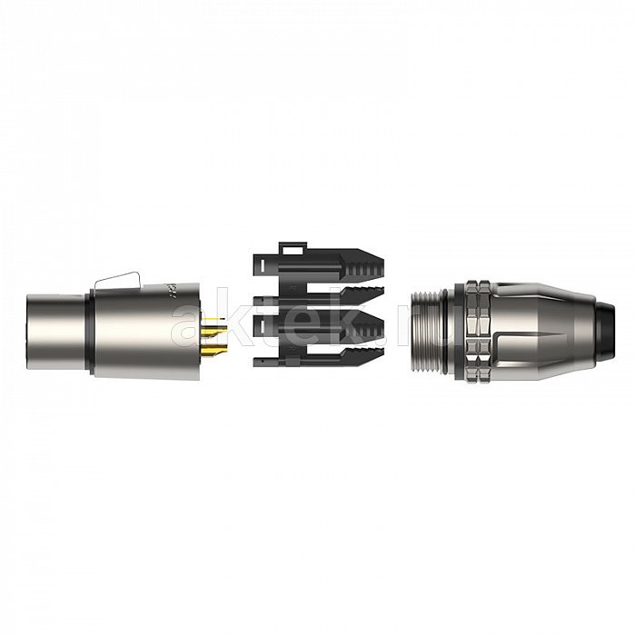 ROXTONE RX3MWP-BG разъём XLR, чёрный, штекер, IP66 5