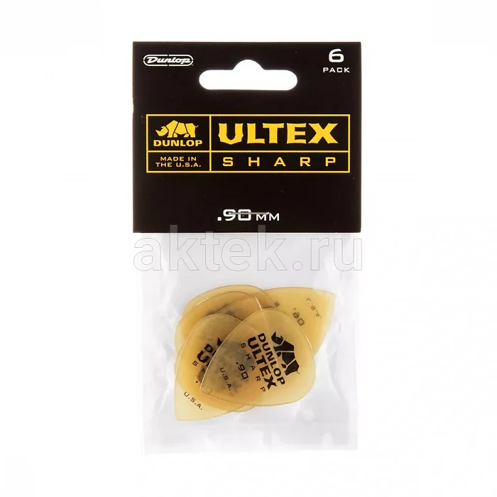 Dunlop 433P090 Ultex Sharp 6Pack медиаторы, 0,9 мм, 6 шт 4
