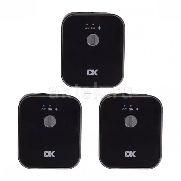 DK MP-9 двухканальная петличная радиосистема для смартфона и камеры