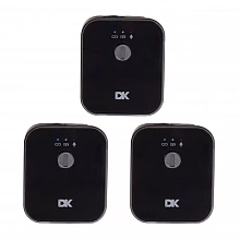 DK MP-9 двухканальная петличная радиосистема для смартфона и камеры