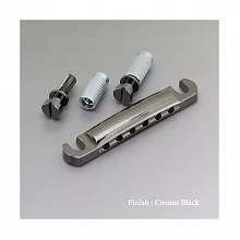 Gotoh GE101A-CK алюминиевый струнодержатель Stop Bar, чёрный хром
