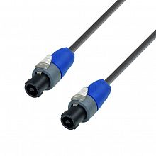 Adam Hall K5 S225 SS 1000 Black Speakon-кабель 2p–2p 10м