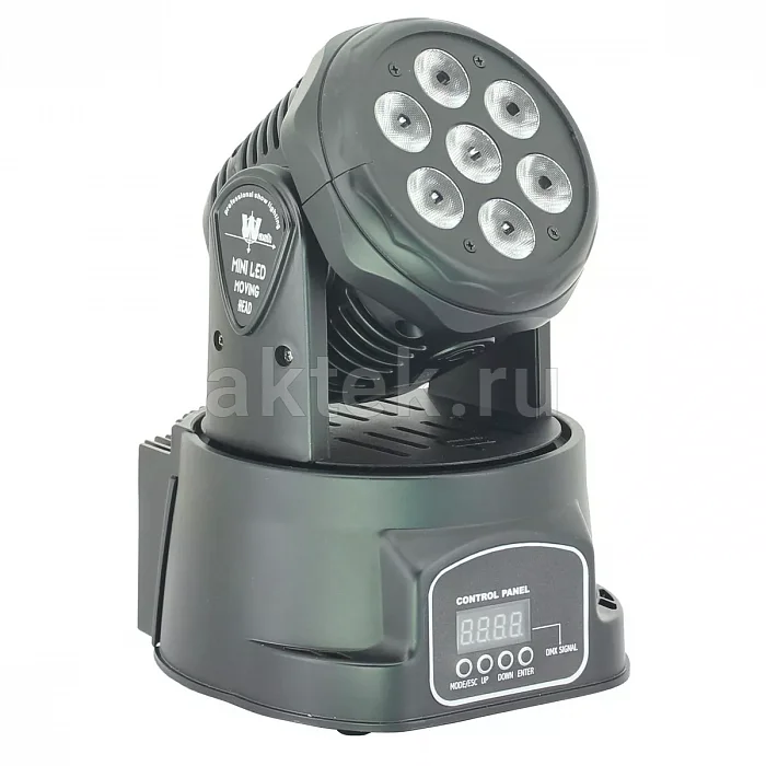 AstraLight NC-L18F вращающаяся голова Wash, 7×12 Вт, RGBW, DMX