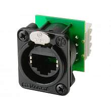 Neutrik NE8FDV-Y110-B панельный разъем RJ45 вертикальная установка