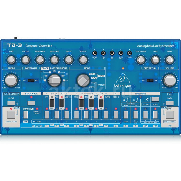 Behringer TD-3-BB басовый синтезатор, встроенный дисторшн, VCO, VCF 2