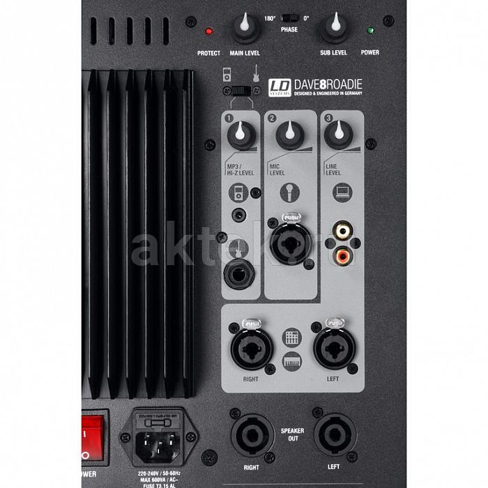 LD Systems DAVE 8 ROADIE White активная PA-система сабвуфер-8″/1400Вт-пик 9