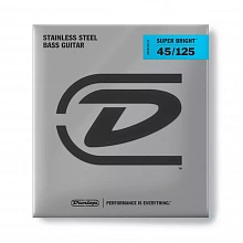 Dunlop DBSBS45125 Super Bright Steel комплект струн, калибр 45-125, Light