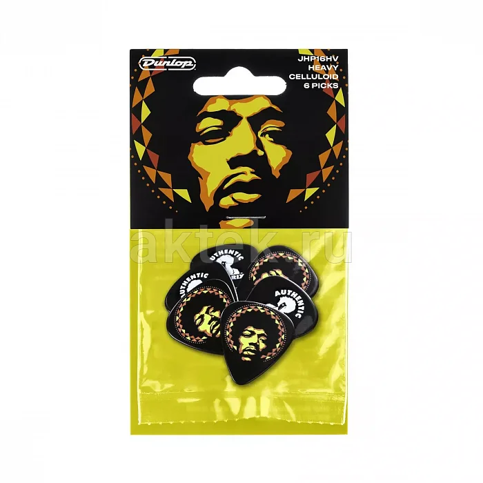Dunlop JHP16HV Jimi Hendrix Psych Series медиаторы, целлулоид, жесткие
