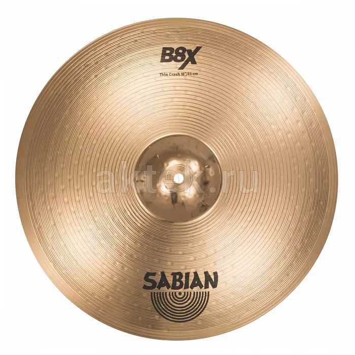 Sabian 18" B8X Thin Crash тарелка для ударной установки 2