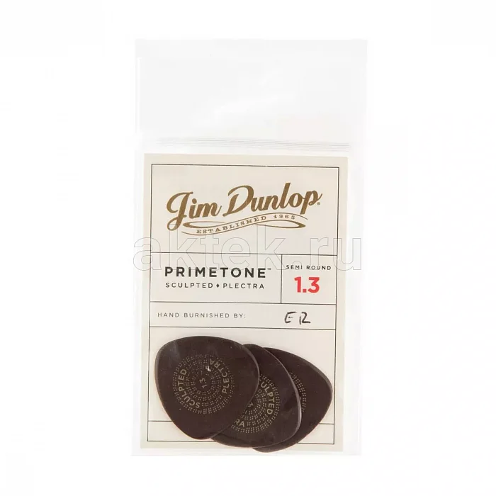 Dunlop 515P130 Primetone Semi Round Smooth медиаторы, 1,3 мм 3