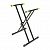 Gravity KSX 2 двойная X-стойка для клавишных 65кг 100–900мм
