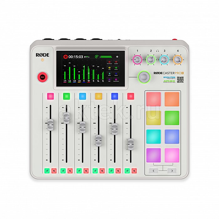 RODE RODECaster Pro II WHITE цифровая студия для подкастов 5