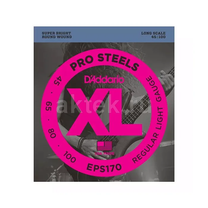 D'Addario EPS170 струны для бас-гитары, 45-100