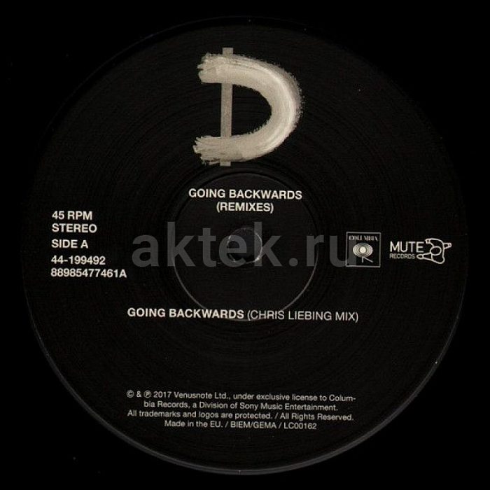 Виниловая пластинка DEPECHE MODE - GOING BACKWARDS (REMIXES) BLACK VINYL 12" 3