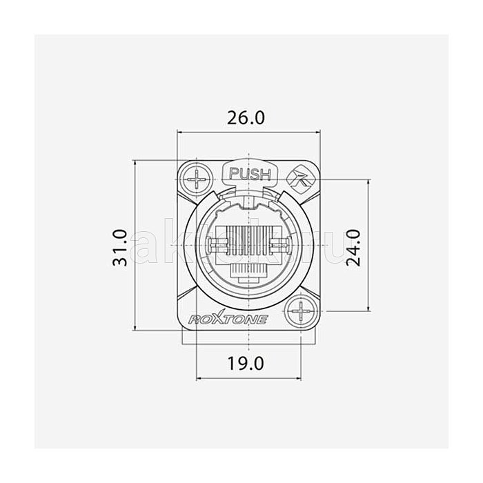 ROXTONE RE8FD5H разъём RJ45, гнездо 5