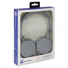 AuraSonics FINE F202GY наушники проводные, складные 3