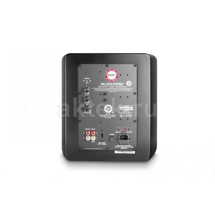 M&K Sound V10+ Black Satin/Black Cloth активный сабвуфер 10″ 300/600Вт 4