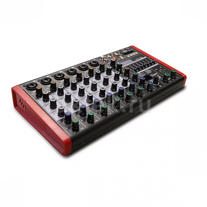 Nordfolk NCM-8DSP аналоговый микшер, 6 моноканалов, 99 эффектов, Bluetooth