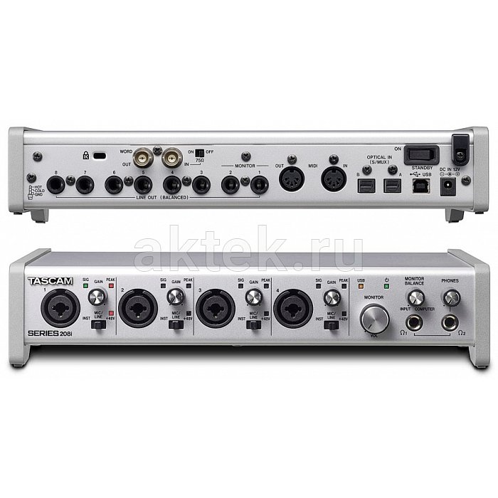 Tascam SERIES 208i USB аудио/MIDI интерфейс (20 входов