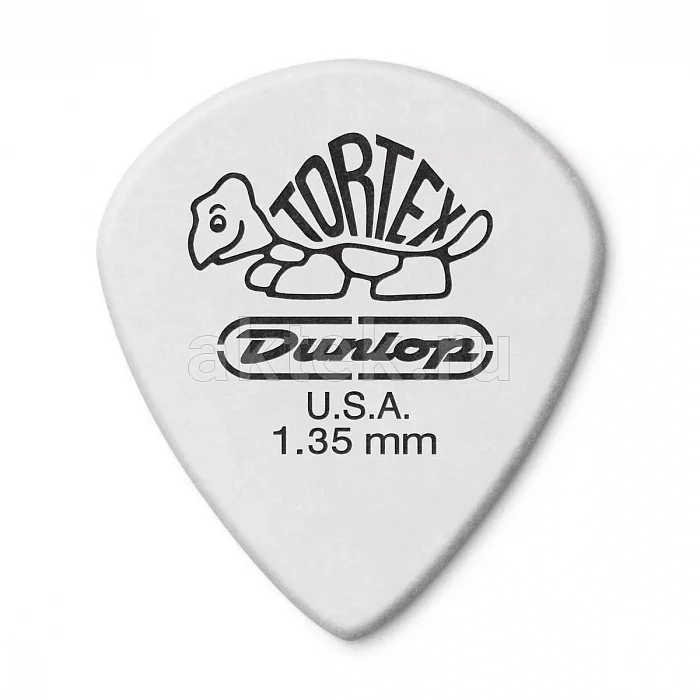 Dunlop 478P135 Tortex White Jazz III медиаторы, 1,35 мм