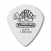 Dunlop 478P135 Tortex White Jazz III медиаторы, 1,35 мм