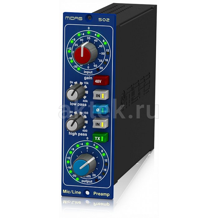 MIDAS MICROPHONE PREAMPLIFIER 502 V2 микрофонный предусилитель
