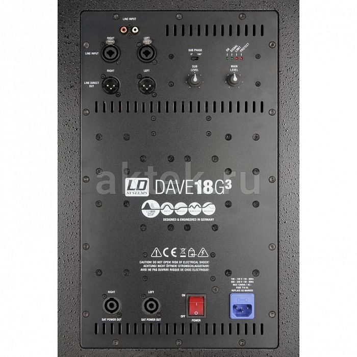 LD Systems DAVE 18 G3 активный комплект 2.1 18дюймов+2×10дюймов/1200Вт 6