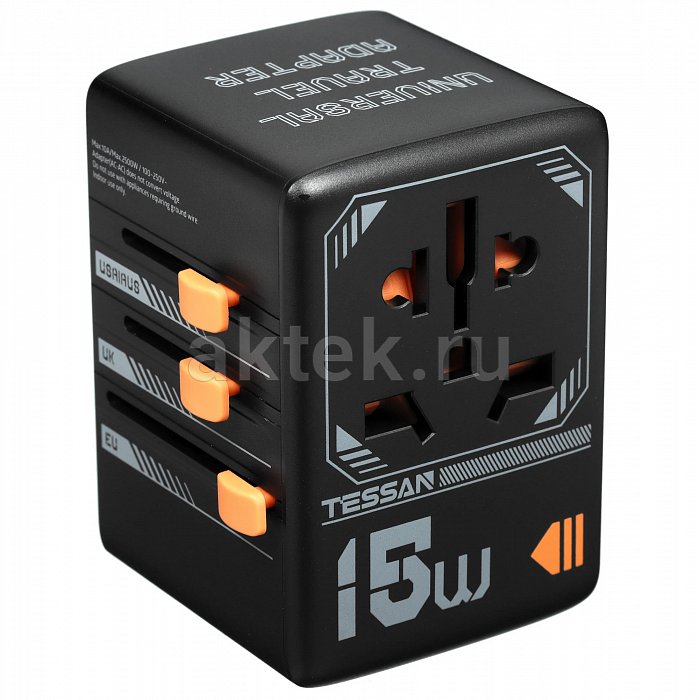 Сетевой фильтр Tessan TS-WTA01 Black
