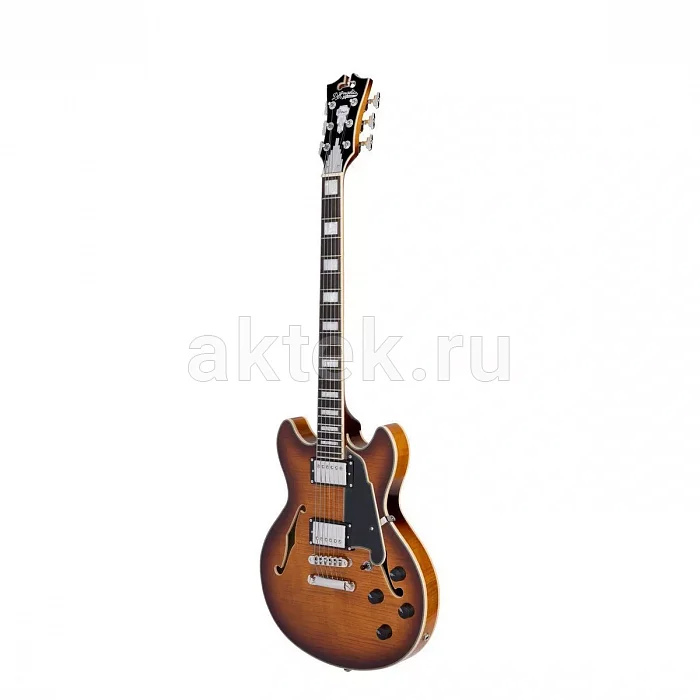 D'Angelico Premier Mini DC Dark Iced полуакустическая гитара, HH 3
