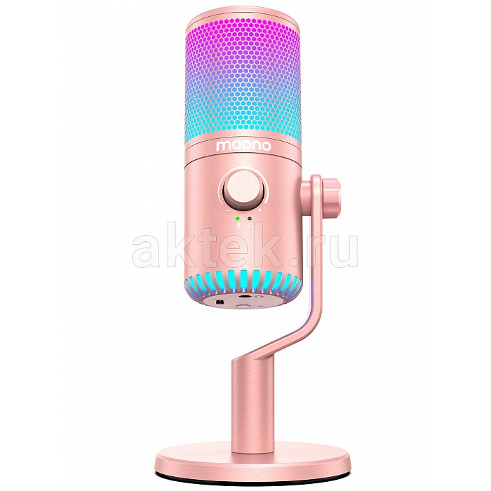 Maono DM30RGB (pink), конденсаторный USB микрофон, 24bit/48kHz 3
