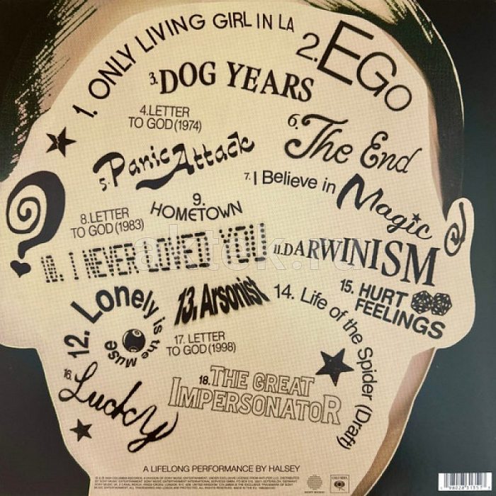 Виниловая пластинка HALSEY - THE GREAT IMPERSONATOR 180 GRAM WHITE VINYL 12" LIMITED EDITION 2