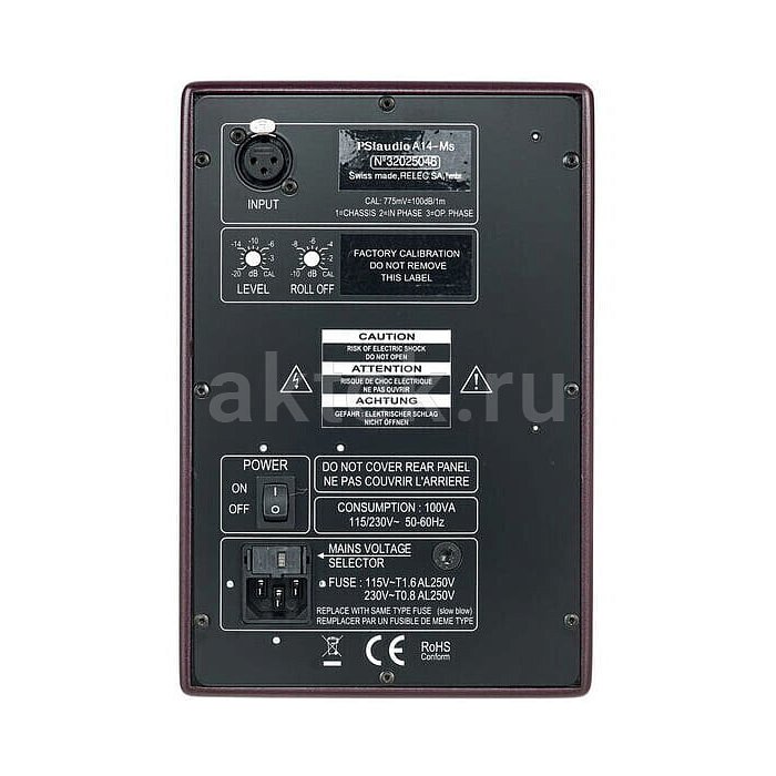 Студийный монитор PSI AUDIO A 14 M Studio Studio Red 2