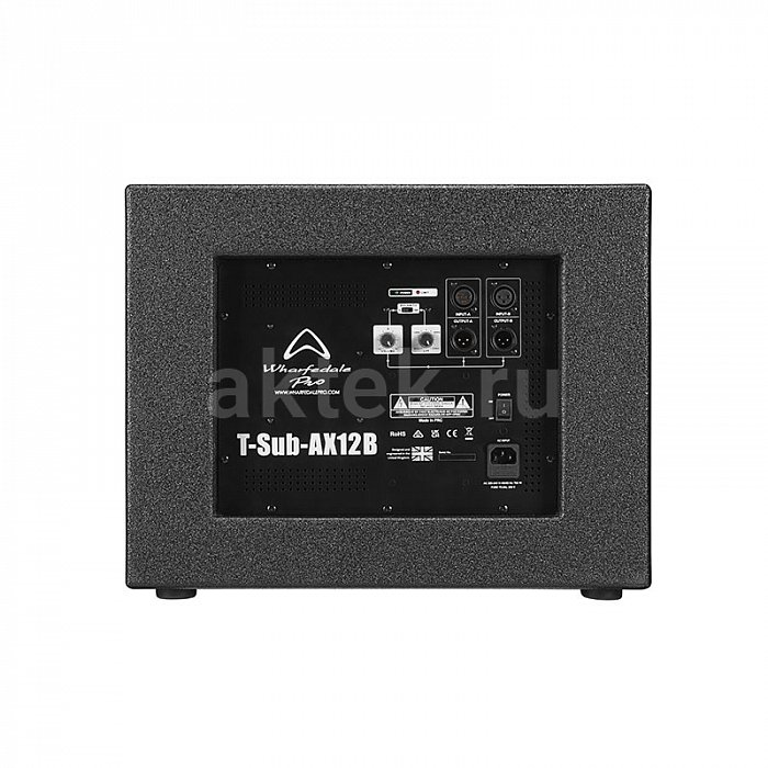 Wharfedale Pro T-SUB-AX12B активный сабвуфер, 500 Вт RMS, 130 дБ 6