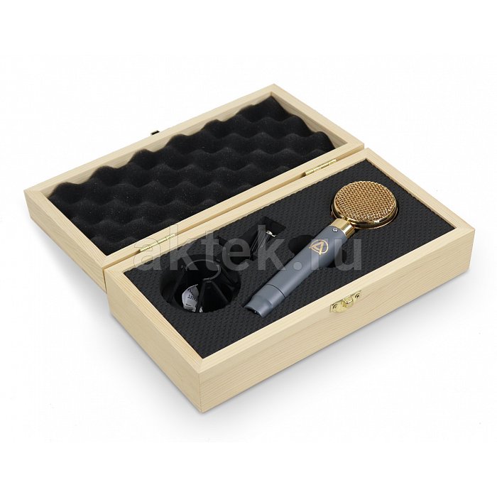 AuraSonics LENS32 студийный микрофон c широкой мембраной, золотой 4