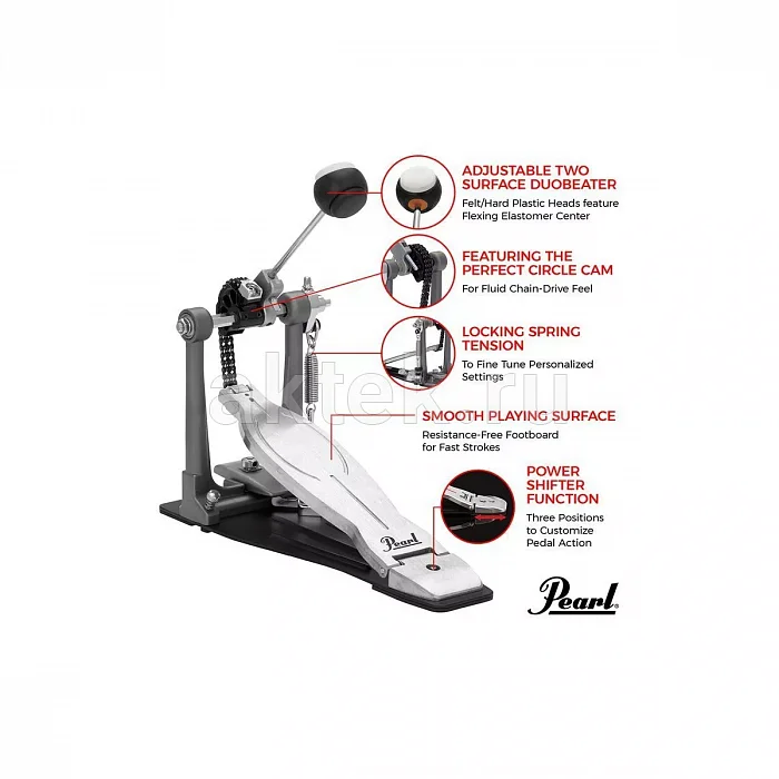 Pearl P-1030 Eliminator Solo педаль для барабана 3