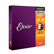 Elixir 11152 NanoWeb струны для 12-струнной акустической гитары, 10-47 2 Elixir 11152 NanoWeb струны для 12-струнной акустической гитары, 10-47 2